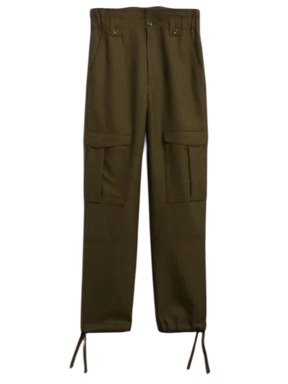 Banana Republic Lido Wool Cargo Pants Army Green Size 2